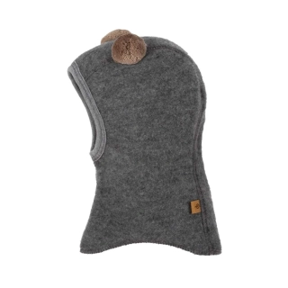 Merino-fleece kukla medvídek Pure Pure - Slate grey