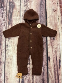 Merino fleece overal Engel - Skořicový