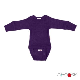 Merino body/tričko ManyMonths - Acai Berry