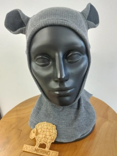 Merino kukla s oušky Teddy ManyMonths - Elephant Grey