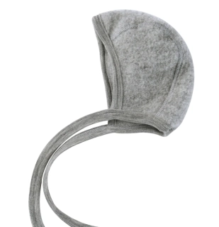 Merino fleece čepice Engel zavazovací - šedá