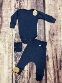 Rostoucí celoroční MERINO komplet Lambio, DR - Modrá light*