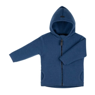 Merino-fleece bunda na zip Pure Pure - Dark Blue