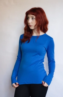 Dámské zimní MERINO tričko ZM Basic, DR - Pomněnkové