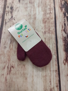 Surtex pletené palčáky vínové