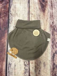 Merino nákrčník s ochranou dekoltu pro dospělé - zimní, oříšek