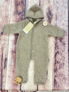 Merino fleece overal Engel - Oříškový