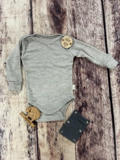 Rostoucí celoroční MERINO body Lambio, DR - Popelavá*