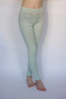 Merino/hedvábí junior legíny Engel - Mint