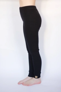 Zimní junior MERINO leginy ZM Basic - Černé