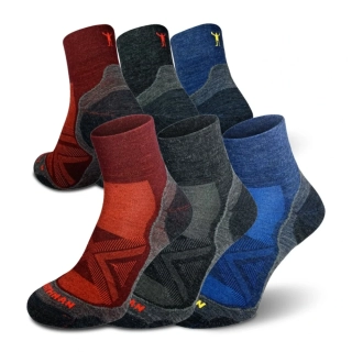 Northman - Run merino Pro Mid 3 pack - mix barev