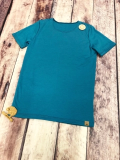 Pánské LETNÍ merino tričko ZM Basic, KR - Petrolej