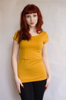 Dámské celoroční MERINO/LYCRA kojicí tričko ZM Basic, KR - Kari