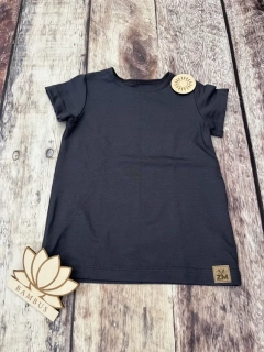 Dětské BAMBUSOVÉ triko ZM Basic, KR - Tmavě šedé