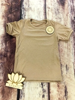 Dětské BAMBUSOVÉ tričko Lambio, KR - Latté*