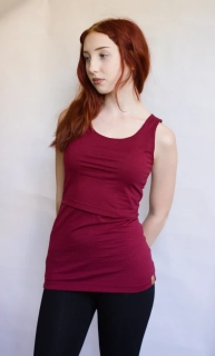 Dámské MERINO/LYCRA kojicí tílko ZM Basic - Javor