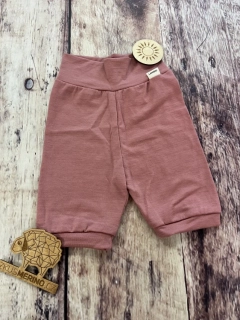 Letní MERINO capri kraťasy Lambio - Dusty rose