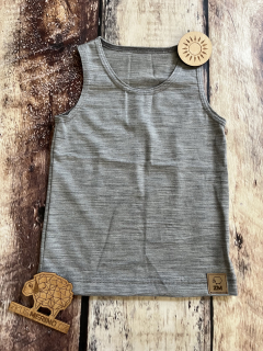 Dětský MERINO/LYCRA nátělník ZM Basic - Šedé melé