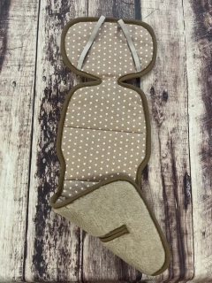 Merino podložka do autosedačky Runo shop- 9-18 kg  hnědý chlup