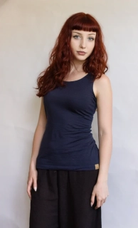 Dámské celoroční MERINO/LYCRA tílko ZM Basic - Tmavě modré
