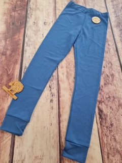 Celoroční junior MERINO leginy ZM Basic - Modré