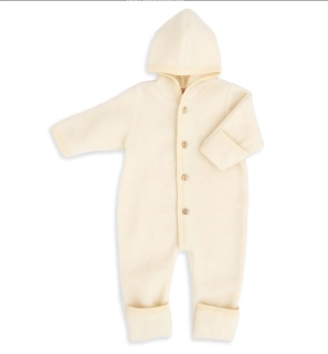 Merino fleece overal Engel - Natur