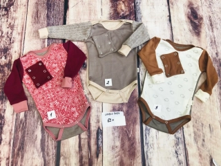 PATCHWORK ZIMNÍ merino body Lambio, DR - velikost 62+