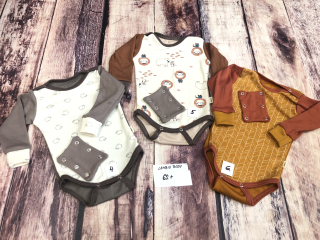 PATCHWORK ZIMNÍ merino body Lambio, DR - velikost 62+