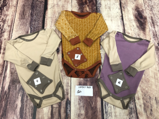 PATCHWORK ZIMNÍ merino body Lambio, DR - velikost 68+