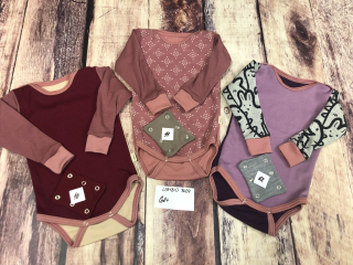 PATCHWORK ZIMNÍ merino body Lambio, DR - velikost 68+