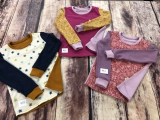 PATCHWORK ZIMNÍ merino tričko Lambio, DR - 98/104