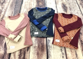 PATCHWORK ZIMNÍ merino tričko Lambio, DR - 104/110