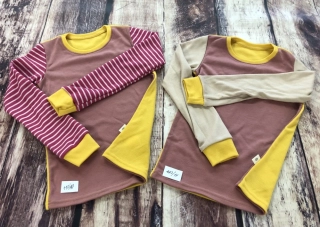 PATCHWORK ZIMNÍ merino tričko Lambio, DR - 110/116