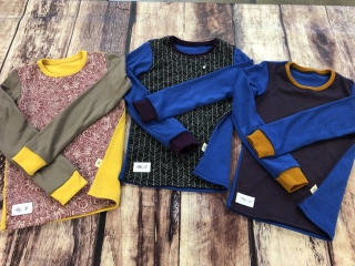 PATCHWORK ZIMNÍ merino tričko Lambio, DR - 116/122