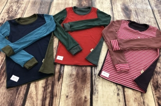 PATCHWORK ZIMNÍ merino tričko Lambio, DR - 122/128