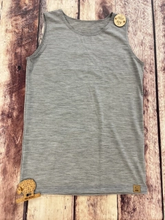 Pánské MERINO/LYCRA tílko ZM Basic - Šedé melé