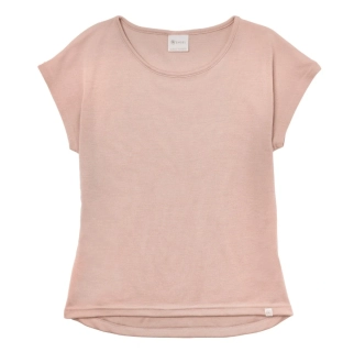 Dámské merino/hedvábí tričko Engel, KR - Dusty rose