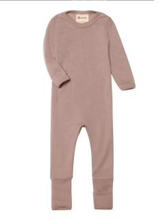 Merino/hedvábí overal Engel - Dusty rose