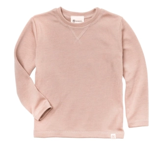 Dětské zimní merino/hedvábí tričko Engel, DR - Dusty rose
