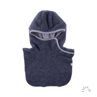 Zimní MERINO - FLEECE kukla Iobio s podšívkou - Antracit