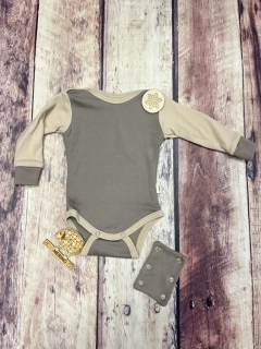 Rostoucí zimní MERINO body Lambio, DR - Oříšek/písek*