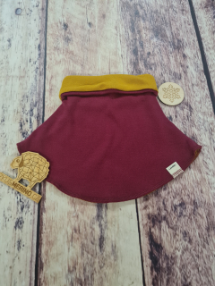 Zimní MERINO nákrčník rolák Lambio - Javor/hořčice