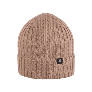 Bavlněná žebrovaná čepice Pure Pure - Cashmere