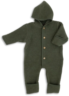 Merino fleece overal Engel - Olivový