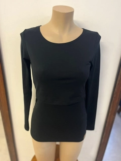 Dámské celoroční MERINO/LYCRA kojící tričko ZM Basic, DR - Černé