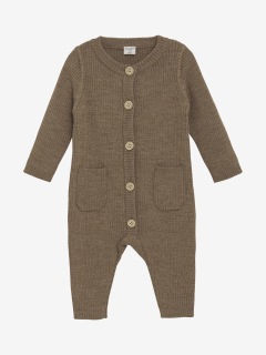 Zimní merino pletený overal CeLaVi - Cocoa Creme