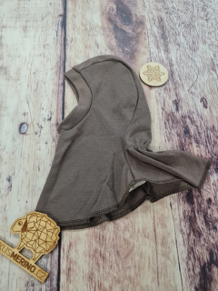 Zimní MERINO kukla Lambio - Kávová