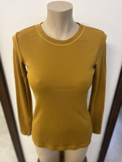 Dámské zimní MERINO tričko ZM Basic, DR - Hořčice