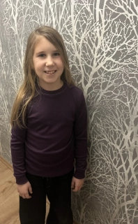 Zimní junior MERINO tričko ZM Basic, DR - Lilek