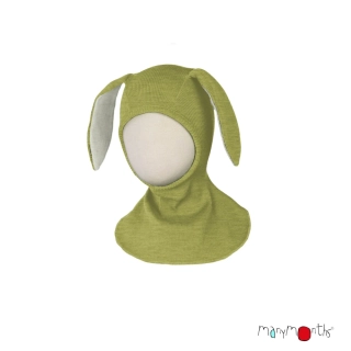 Merino kukla s oušky Bunny ManyMonths - Pea Purée